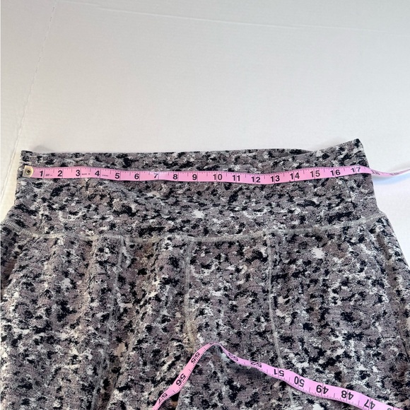 Athleta Printed Jogger Pants Women’s 2X Gray Black High Rise Stretch - Picture 10 of 11